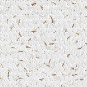 MSI Calacatta Gold 11 in. x 13 in. Hexagon Matte Porcelain Tile for Kitchen Backsplash, Floor Tile, Wall Tile for Bathroom, Shower Wall Tile, Mesh Mounted Mosaic Tile