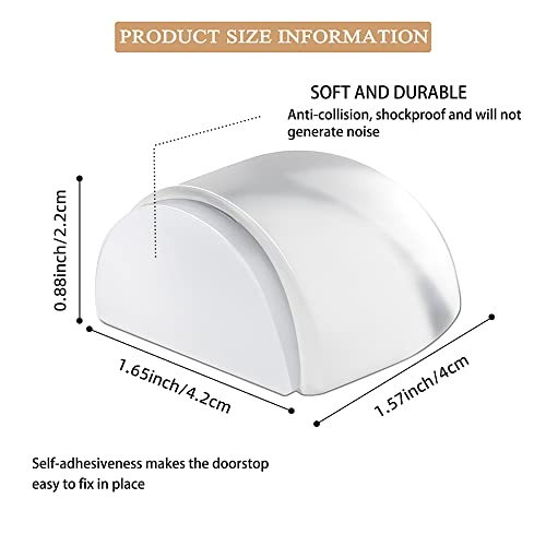 Transparent Self-Adhesive Shower Door Stopper Set