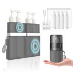 TechoEcho 4-in-1 Travel Shower Dispenser with Suction