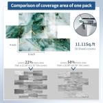 Glossy Emarald Marble Peel and Stick Subway Tile