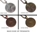 Blue and White Bird Glass Pendant Necklace