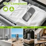 TechoEcho 4-in-1 Travel Shower Dispenser with Suction