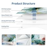 Glossy Emarald Marble Peel and Stick Subway Tile