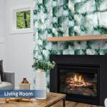 Glossy Emarald Marble Peel and Stick Subway Tile