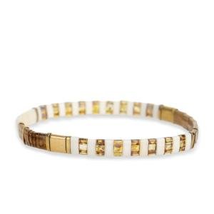 Colorful Beaded Stretch Bracelet for Women