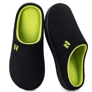 Two-Tone Memory Foam Slippers for Men
