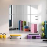 Frameless Full-Length Shower Floor Mirror Tiles