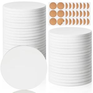 Round Unglazed Ceramic Coasters for Art Projects