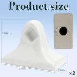 Vintage White Ceramic Towel Bar Rod Holder Set