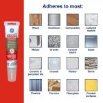 GE Waterproof Silicone Caulk for Showers, 2.8 oz