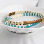 Colorful Beaded Stretch Bracelet for Women