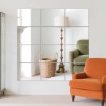 Frameless Full-Length Shower Floor Mirror Tiles