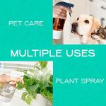 Amber Glass Spray Bottles with Silicone Sleeve - 2 Pack