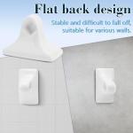 Vintage White Ceramic Towel Bar Rod Holder Set