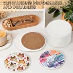 Round Unglazed Ceramic Coasters for Art Projects