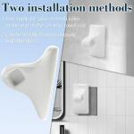 Vintage White Ceramic Towel Bar Rod Holder Set