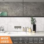 VAOVI Peel and Stick Backsplash Subway Marble Tiles,Kitchen Wall Bathroom Shower Individual Tile Stickers 3.93inx7.87in(23Tiles,Carrara White)