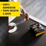 Scotch-Mount Multi-Purpose Gel Tape, Double-Sided Tape for Heavy Duty Applications, Removable Mounting Tape, Nano Tape, Water-Resistant Clear Mounting Tape, Holds up to 20 lbs, 1-Pack