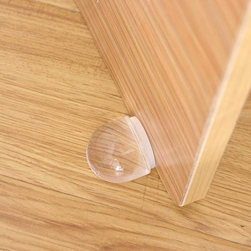 Transparent Self-Adhesive Shower Door Stopper Set