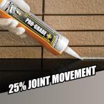 Titebond Pro-Grade Plus Siliconized Acrylic Caulk, Brown – Multi-Purpose Interior/Exterior Sealant for Wood, Metal, Glass, Tile, Fast-Drying – 8421, 10.1 Oz. Cartridge