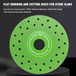 3PCS 4.5" Ultra Thin Diamond Grinding Discs Air Brazed Cutting Blades for Ceramic/Glass/Marble/Granite Angle Grinder Saw Blade Set (1)