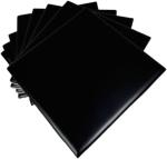 Tenedos Matte Black Ceramic Tile for Bathroom Wall, Shower Surround, and Kitchen Backsplash – Classic Square Design 4 x 4-1/4 Inch – 10 Pieces