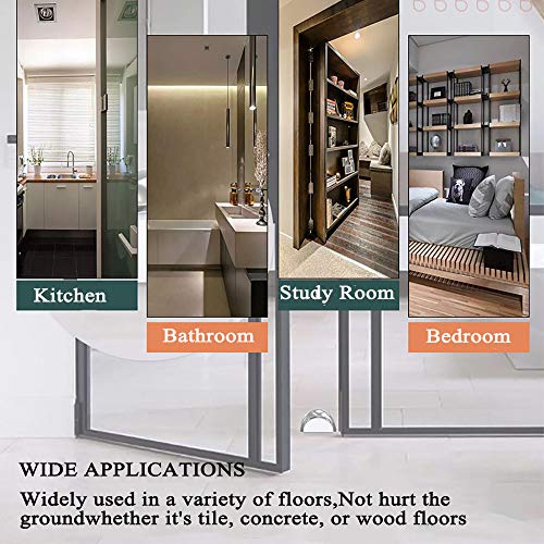 Transparent Self-Adhesive Shower Door Stopper Set