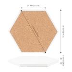 JAPCHET 32 PCS Blank Hexagon Ceramic Coasters with 4 Holders, White Unglazed Ceramic Tiles Coaster with Cork Backing Pads for Acrylic Pouring, Painting Projects