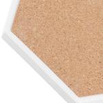 JAPCHET 32 PCS Blank Hexagon Ceramic Coasters with 4 Holders, White Unglazed Ceramic Tiles Coaster with Cork Backing Pads for Acrylic Pouring, Painting Projects