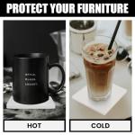 Aspire 12 PCS Ceramic Tiles for Crafts Coasters, Unglazed Square Coasters Bulk, Ceramic Blanks for Alcohol Ink Painting