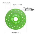 3PCS 4.5" Ultra Thin Diamond Grinding Discs Air Brazed Cutting Blades for Ceramic/Glass/Marble/Granite Angle Grinder Saw Blade Set (1)