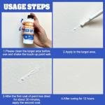 White Touch Up Paint - 7oz Upgraded Matte and Gloss Multi Surface Touch Up Paint Pen for Repairing Scratches, Chips, Cracks on Tubs, Tiles, Enamel, Wood - Tile Paint for Walls, Doors, Furniture