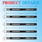 5-Pack 3/16" Dry Diamond Drill Bits Set, 5mm Tile Drill bits for Ceramic Porcelain Marble Granite Tile Stone Glass Brick, Integrated Coolant for Fast Dry Drilling, Round Shank, with Storage Case