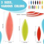 360 Pcs 1000g Petal Mosaic Tiles for Crafts Ceramic Mosaic Flower Tiles Bulk Flower Leaves Pieces Glazed Colorful Porcelain Pieces for Home Decoration Art Crafts DIY Projects