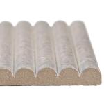 MSI Serata Harmona Terranova Matte Porcelain Convex Fluted Limestone Look Wall Tile for Bathroom, Kitchen Backsplash, Accent Wall Tile, and Shower Wall Tile, Sample Tile