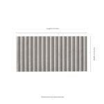 MSI Serata Harmona Terranova Matte Porcelain Convex Fluted Limestone Look Wall Tile for Bathroom, Kitchen Backsplash, Accent Wall Tile, and Shower Wall Tile, Sample Tile