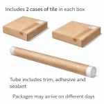 Palisade Interlocking Vinyl Shower Tile Kit - Polar Frost