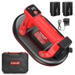 SundpeyPRO Electric Glass Suction Cup - 10" Heavy Duty Window Suction Cup Max Load 662lbs with 2 x 3.0Ah Batteries & Charger & Digital Display & 4 Layer Leakproof for Glass Tile Granite Windshields