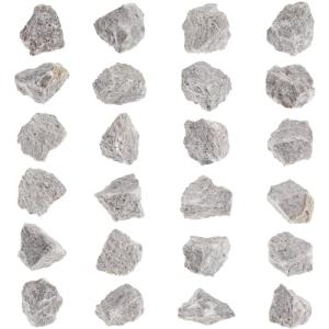 Tandefio 24 Pack Oolitic Limestone 1" Limestone Rock Sedimentary Rock Specimens for Aquarium Experiment Back to School Science Classrooms Class Teaching Aid, Ages 8 up