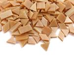 Lanyani Glass Mosaic Tiles - Mixed Colorful Tiffany Stained Glass Pieces, 200 Pieces - Square/Rectangle/Diamond/Triangle - Tan