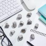 Tandefio 24 Pack Oolitic Limestone 1" Limestone Rock Sedimentary Rock Specimens for Aquarium Experiment Back to School Science Classrooms Class Teaching Aid, Ages 8 up