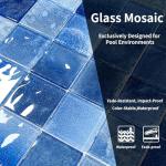 9 Sheets Glass Mosaic Tiles Backsplash, Pool Tiles,12" x 12" Kitchen Backsplash Tile