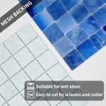 9 Sheets Glass Mosaic Tiles Backsplash, Pool Tiles,12" x 12" Kitchen Backsplash Tile