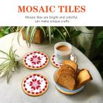 Csdtylh 1000 Pcs Mosaic Tiles, Glass Mosaic Tiles for Crafts Bulk, Stained Mosaic Glass Pieces, Mosaic Supplies for Home Decoration, Art Crafts, DIY Projects, Opaque (Rhombus)