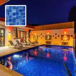 9 Sheets Glass Mosaic Tiles Backsplash, Pool Tiles,12" x 12" Kitchen Backsplash Tile