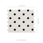 MSI Adelaide White Hexagon Matte Porcelain Floor and Wall Tile Tile for Kitchen Backsplash, Bathroom, Accent Wall Tile, and Shower Wall Tile, Sample