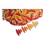 VerzTile Mosaic Tiles for Crafts - Petal Shaped Ceramic Tile Craft Hobbies & Art Projects 39 Color Options Endless Creativity DIY Design (Red & Oranges Mix)