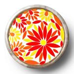 VerzTile Mosaic Tiles for Crafts - Petal Shaped Ceramic Tile Craft Hobbies & Art Projects 39 Color Options Endless Creativity DIY Design (Red & Oranges Mix)