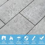 V-MOZZA Tile 100 Pieces Peel and Stick Backsplash Tiles, 3" x 6" PVC Subway Tile, Dark Slate Stick on Backsplash Tiles for Kitchen/Bathroom/Fireplace/Laundry/Camper