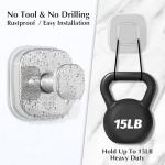 warlve Suction Cup Hooks for Shower - Reusable No-Drill Mounting - Hooks for Towels, Robes & Loofah on Metal, Glass, Mirrors, Tile & Smooth Non-Porous Surfaces (4, Chrome Polished)